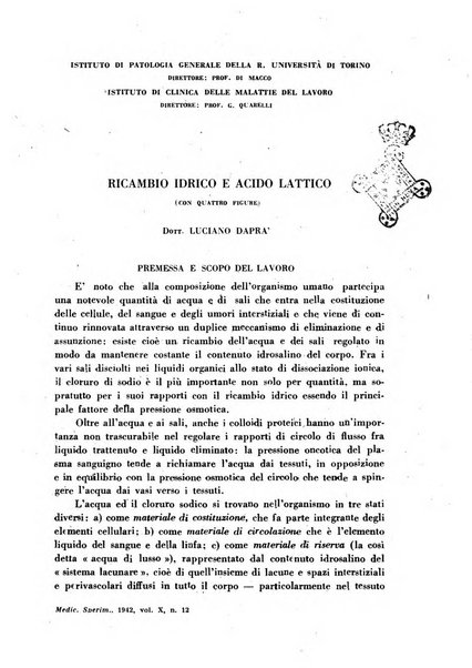 Archivio italiano di medicina sperimentale