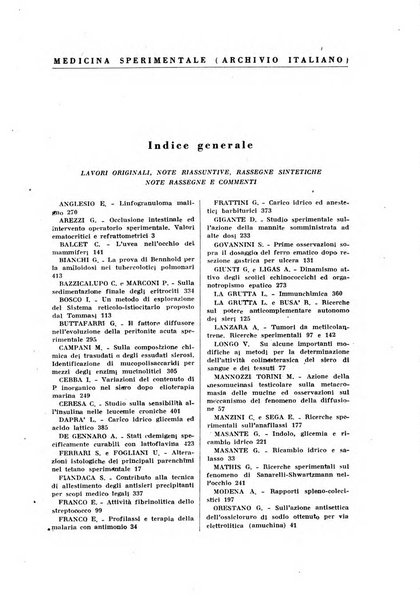 Archivio italiano di medicina sperimentale