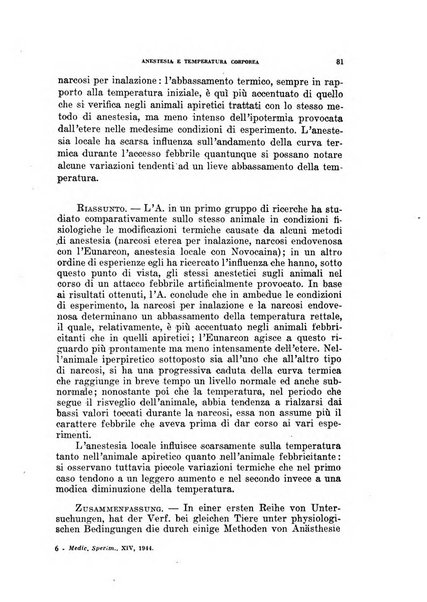 Archivio italiano di medicina sperimentale