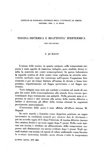 Archivio italiano di medicina sperimentale