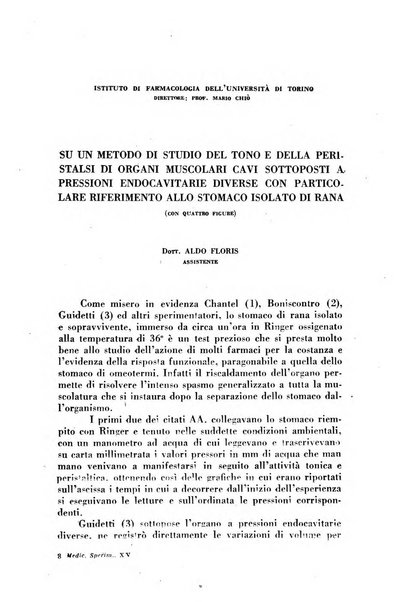 Archivio italiano di medicina sperimentale