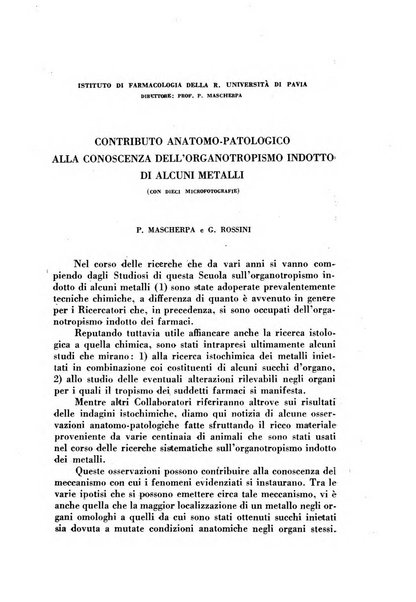 Archivio italiano di medicina sperimentale