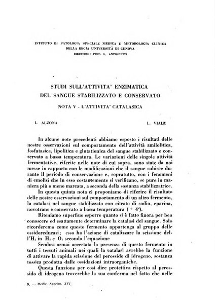 Archivio italiano di medicina sperimentale