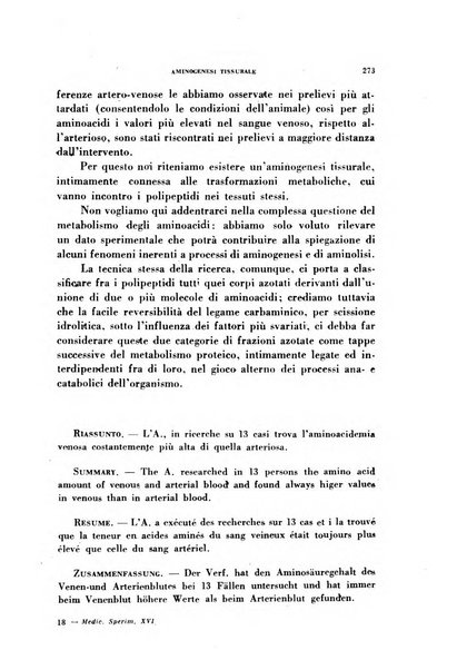 Archivio italiano di medicina sperimentale