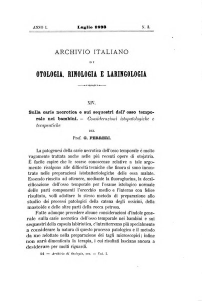 Archivio italiano di otologia, rinologia e laringologia