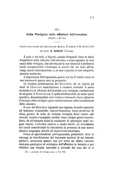 Archivio italiano di otologia, rinologia e laringologia