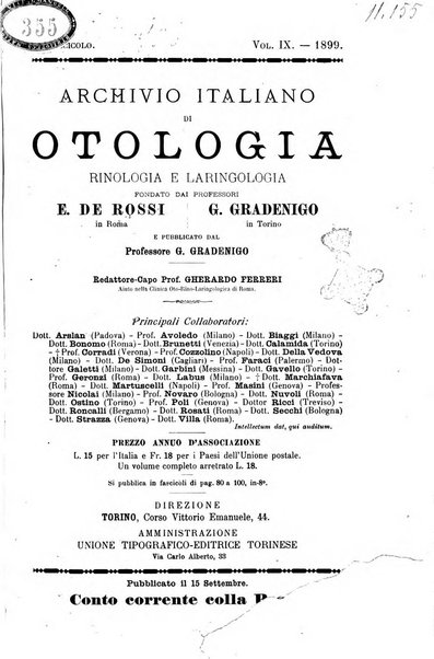 Archivio italiano di otologia, rinologia e laringologia