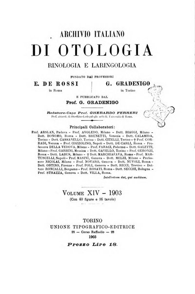 Archivio italiano di otologia, rinologia e laringologia