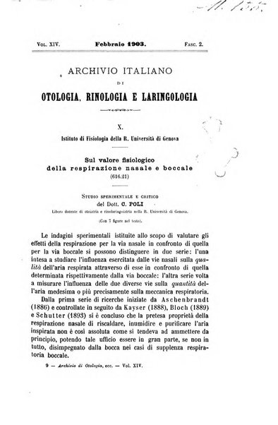 Archivio italiano di otologia, rinologia e laringologia