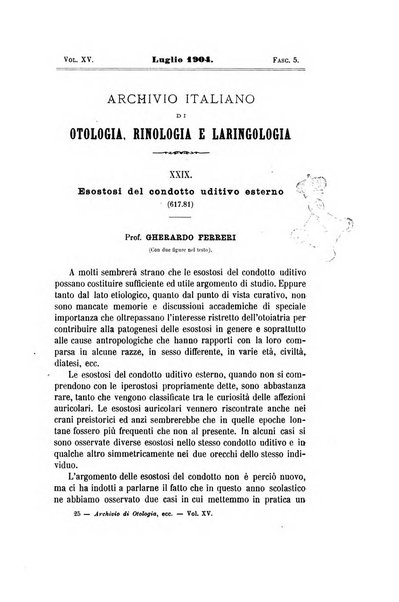 Archivio italiano di otologia, rinologia e laringologia