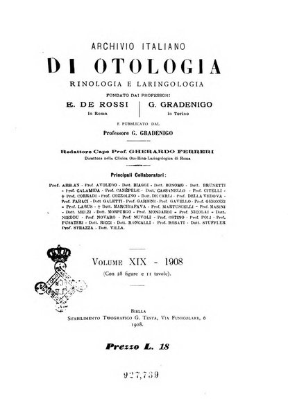 Archivio italiano di otologia, rinologia e laringologia