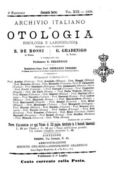 Archivio italiano di otologia, rinologia e laringologia