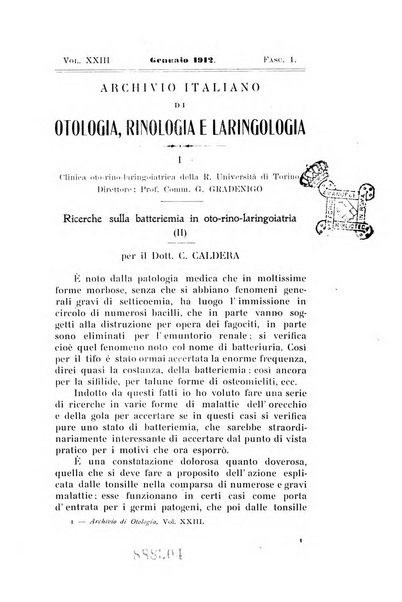 Archivio italiano di otologia, rinologia e laringologia