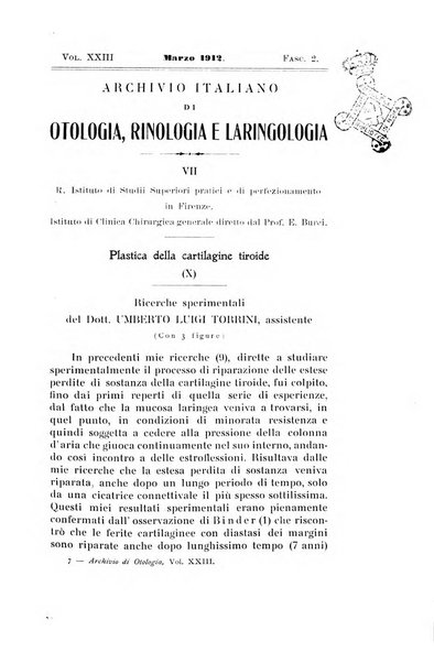 Archivio italiano di otologia, rinologia e laringologia