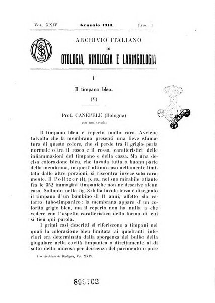 Archivio italiano di otologia, rinologia e laringologia