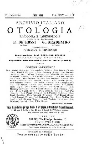 Archivio italiano di otologia, rinologia e laringologia