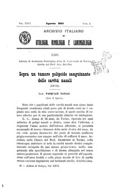 Archivio italiano di otologia, rinologia e laringologia