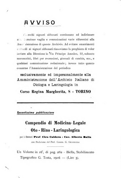 Archivio italiano di otologia, rinologia e laringologia