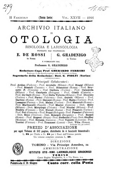 Archivio italiano di otologia, rinologia e laringologia