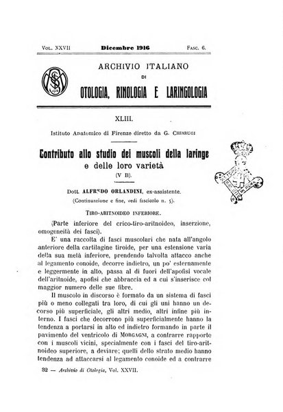 Archivio italiano di otologia, rinologia e laringologia