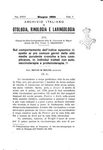 Archivio italiano di otologia, rinologia e laringologia