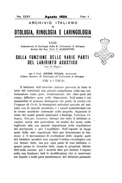 Archivio italiano di otologia, rinologia e laringologia