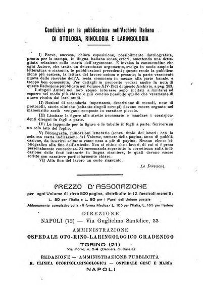 Archivio italiano di otologia, rinologia e laringologia