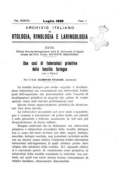 Archivio italiano di otologia, rinologia e laringologia