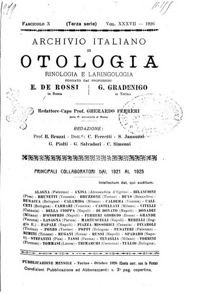 Archivio italiano di otologia, rinologia e laringologia