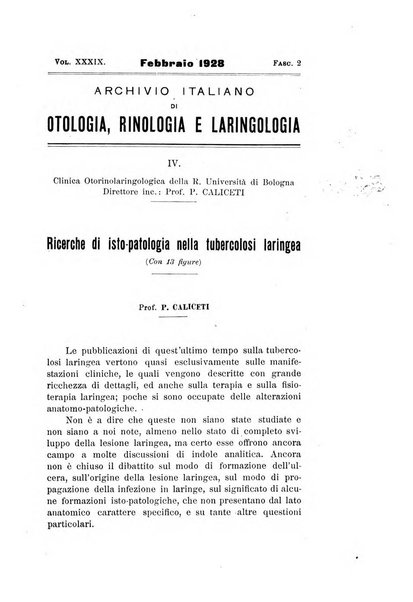 Archivio italiano di otologia, rinologia e laringologia