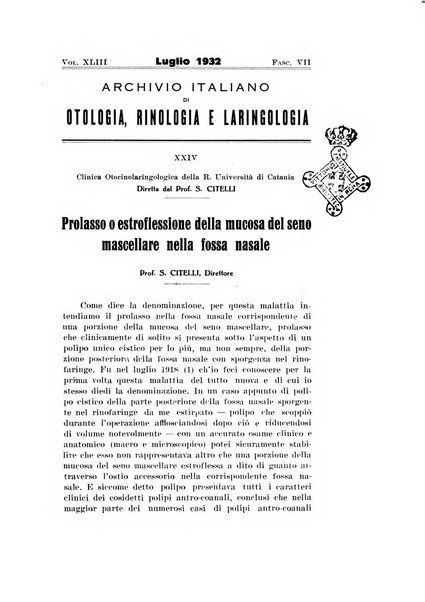 Archivio italiano di otologia, rinologia e laringologia