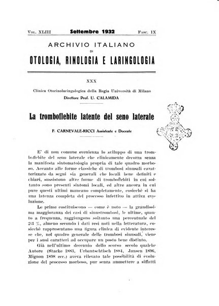 Archivio italiano di otologia, rinologia e laringologia