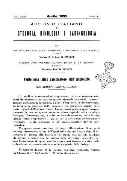 Archivio italiano di otologia, rinologia e laringologia