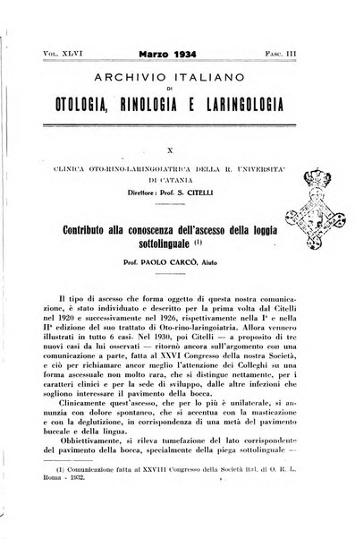 Archivio italiano di otologia, rinologia e laringologia