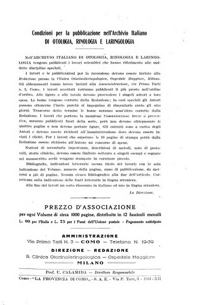 Archivio italiano di otologia, rinologia e laringologia