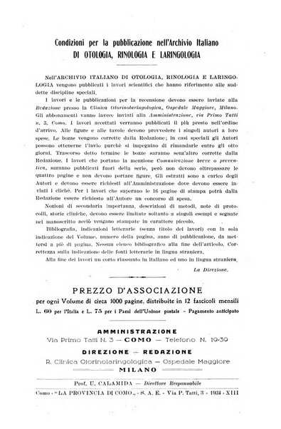 Archivio italiano di otologia, rinologia e laringologia