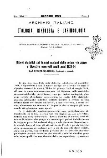 Archivio italiano di otologia, rinologia e laringologia