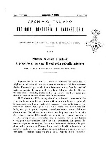 Archivio italiano di otologia, rinologia e laringologia