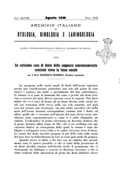 Archivio italiano di otologia, rinologia e laringologia