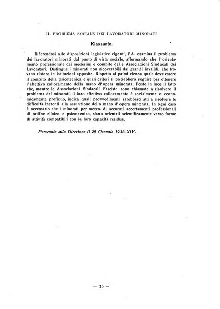 Archivio italiano di psicologia generale e del lavoro