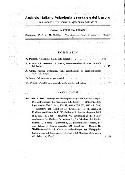 Archivio italiano di psicologia generale e del lavoro