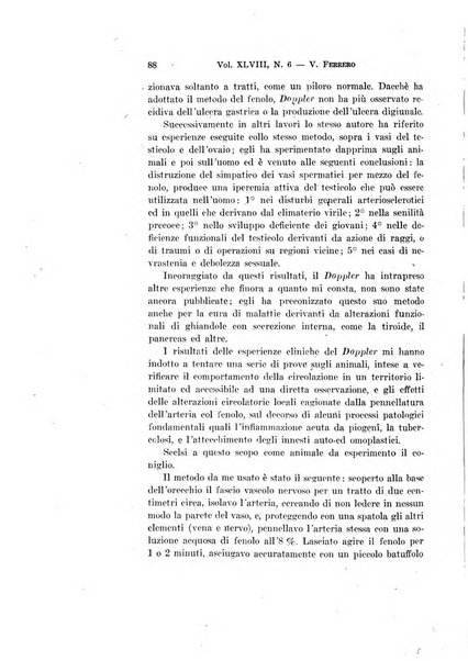 Archivio per le scienze mediche