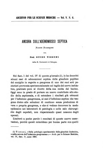 Archivio per le scienze mediche