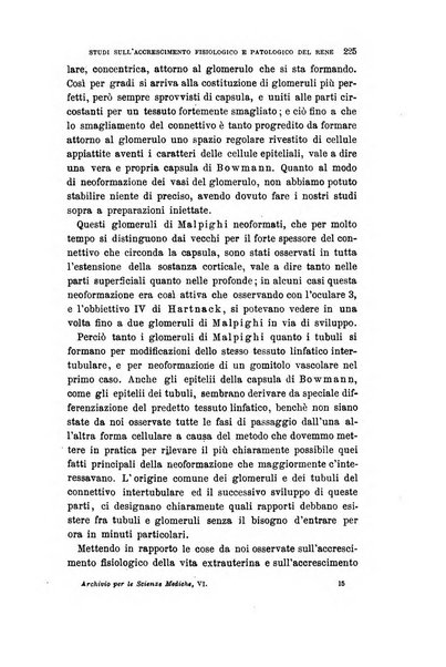 Archivio per le scienze mediche