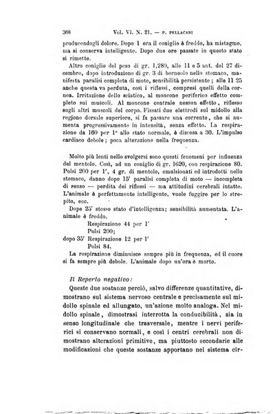 Archivio per le scienze mediche