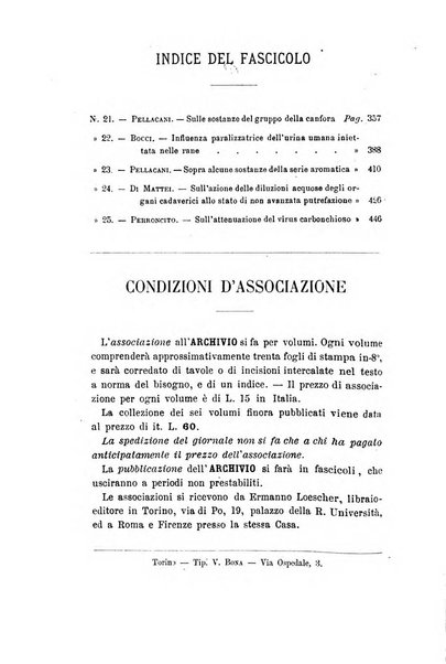 Archivio per le scienze mediche