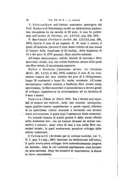 Archivio per le scienze mediche