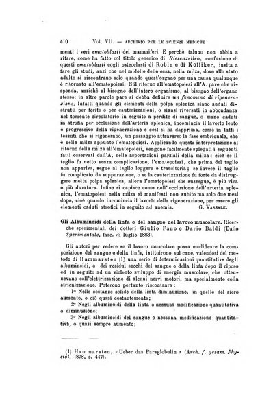 Archivio per le scienze mediche