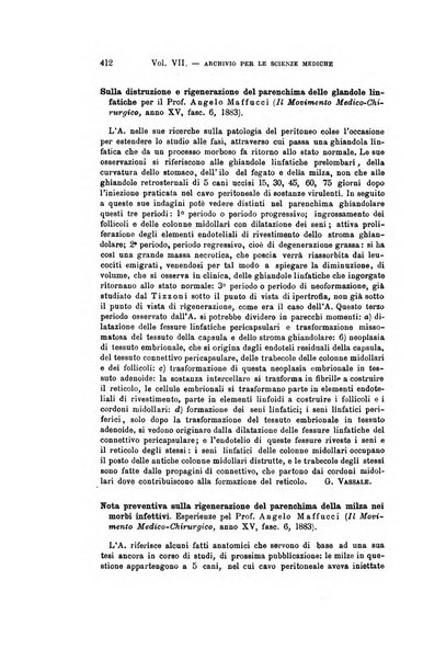 Archivio per le scienze mediche