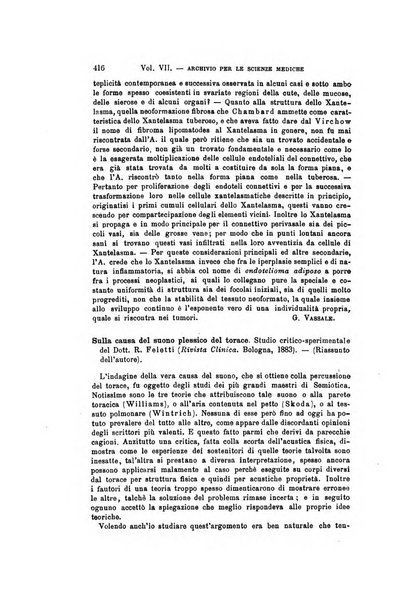 Archivio per le scienze mediche